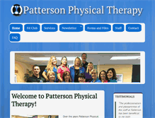 Tablet Screenshot of pattersonpt.com